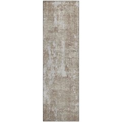 Premium Machine Washable Mayfield AMF1008 Taupe 2'3" x 7'6" Runner Rug