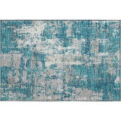 Premium Machine Washable Mayfield AMF1008 Teal 1'8" x 2'6" Rug