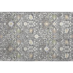 Premium Machine Washable Mayfield AMF1009 Charcoal 1'8" x 2'6" Rug