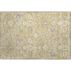 Premium Machine Washable Mayfield AMF1009 Gold 1'8" x 2'6" Rug