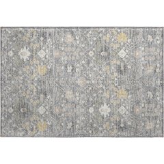 Premium Machine Washable Mayfield AMF1009 Gray 1'8" x 2'6" Rug