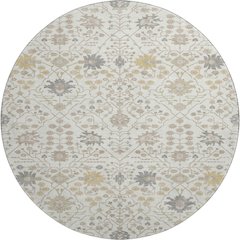 Premium Machine Washable Mayfield AMF1009 Ivory 8' x 8' Round Rug