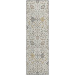 Premium Machine Washable Mayfield AMF1009 Ivory 2'3" x 7'6" Runner Rug
