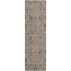 Premium Machine Washable Mayfield AMF1009 Taupe 2'3" x 7'6" Runner Rug