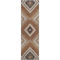 Premium Machine Washable Mayfield AMF1010 Copper 2'3" x 7'6" Runner Rug