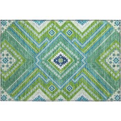 Premium Machine Washable Mayfield AMF1010 Lime 1'8" x 2'6" Rug