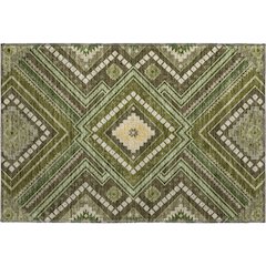 Premium Machine Washable Mayfield AMF1010 Olive 1'8" x 2'6" Rug
