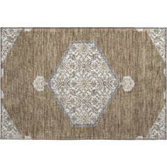 Premium Machine Washable Mayfield AMF1011 Brown 1'8" x 2'6" Rug