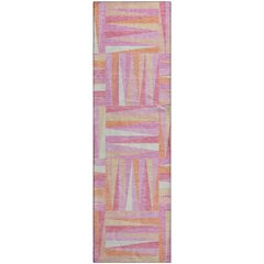Premium Machine Washable Mayfield AMF1012 Blush 2'3" x 7'6" Runner Rug