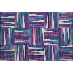 Premium Machine Washable Mayfield AMF1012 Purple 1'8" x 2'6" Rug