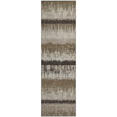 Premium Machine Washable Mayfield AMF1013 Brown 2'3" x 7'6" Runner Rug