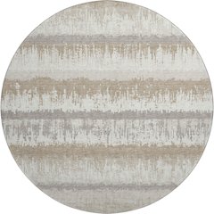 Premium Machine Washable Mayfield AMF1013 Ivory 8' x 8' Round Rug