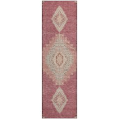 Premium Machine Washable Mayfield AMF1014 Blush 2'3" x 7'6" Runner Rug