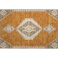 Premium Machine Washable Mayfield AMF1014 Copper 1'8" x 2'6" Rug