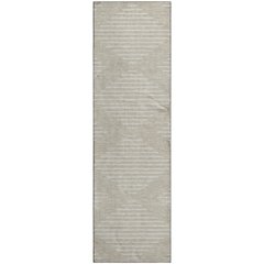 Premium Machine Washable Mayfield AMF1016 Beige 2'3" x 7'6" Runner Rug
