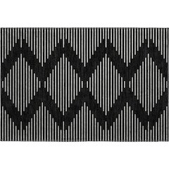 Premium Machine Washable Mayfield AMF1016 Black 1'8" x 2'6" Rug