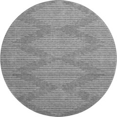 Premium Machine Washable Mayfield AMF1016 Charcoal 8' x 8' Round Rug