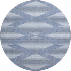 Premium Machine Washable Mayfield AMF1016 Denim 8' x 8' Round Rug
