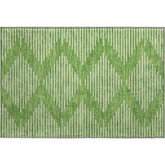 Premium Machine Washable Mayfield AMF1016 Green 1'8" x 2'6" Rug