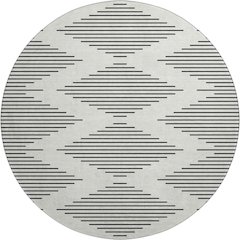 Premium Machine Washable Mayfield AMF1016 Ivory 8' x 8' Round Rug