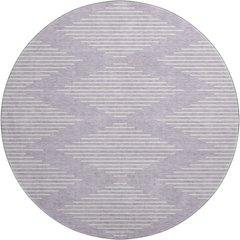 Premium Machine Washable Mayfield AMF1016 Lavender 8' x 8' Round Rug