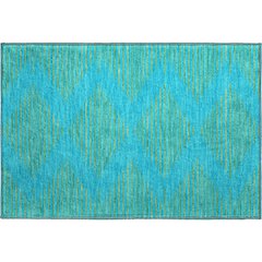Premium Machine Washable Mayfield AMF1017 Aqua 1'8" x 2'6" Rug