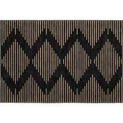 Premium Machine Washable Mayfield AMF1017 Black 1'8" x 2'6" Rug
