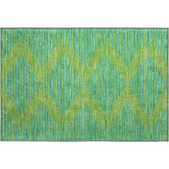 Premium Machine Washable Mayfield AMF1017 Green 1'8" x 2'6" Rug