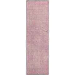 Premium Machine Washable Mayfield AMF1018 Pink 2'3" x 7'6" Runner Rug