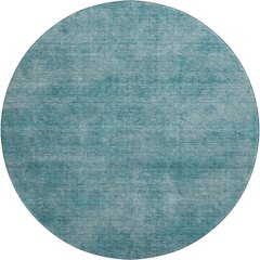Premium Machine Washable Mayfield AMF1018 Teal 8' x 8' Round Rug
