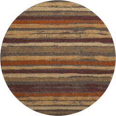 Premium Machine Washable Mayfield AMF1019 Chocolate 8' x 8' Round Rug