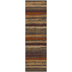 Premium Machine Washable Mayfield AMF1019 Chocolate 2'3" x 7'6" Runner Rug