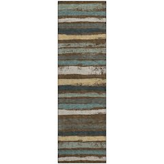 Premium Machine Washable Mayfield AMF1019 Fudge 2'3" x 7'6" Runner Rug