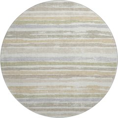 Premium Machine Washable Mayfield AMF1019 Ivory 8' x 8' Round Rug