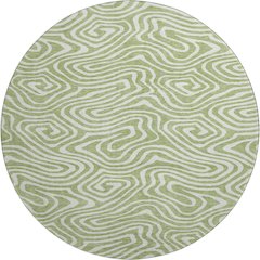 Premium Machine Washable Mayfield AMF1020 Aloe 8' x 8' Round Rug