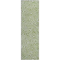 Premium Machine Washable Mayfield AMF1020 Aloe 2'3" x 7'6" Runner Rug