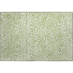 Premium Machine Washable Mayfield AMF1020 Aloe 1'8" x 2'6" Rug