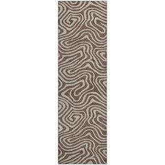 Premium Machine Washable Mayfield AMF1020 Brown 2'3" x 7'6" Runner Rug