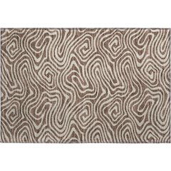 Premium Machine Washable Mayfield AMF1020 Brown 1'8" x 2'6" Rug