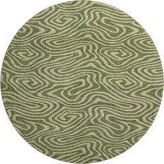 Premium Machine Washable Mayfield AMF1020 Olive 8' x 8' Round Rug