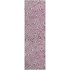 Premium Machine Washable Mayfield AMF1020 Plum 2'3" x 7'6" Runner Rug