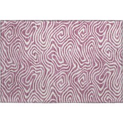 Premium Machine Washable Mayfield AMF1020 Plum 1'8" x 2'6" Rug