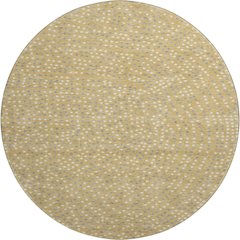 Premium Machine Washable Mayfield AMF1021 Gold 8' x 8' Round Rug