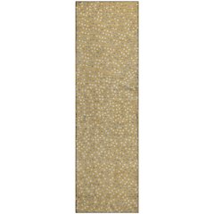 Premium Machine Washable Mayfield AMF1021 Gold 2'3" x 7'6" Runner Rug