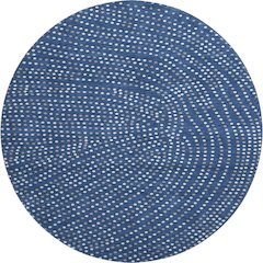 Premium Machine Washable Mayfield AMF1021 Navy 8' x 8' Round Rug