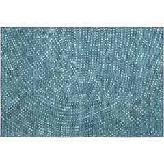 Premium Machine Washable Mayfield AMF1021 Teal 1'8" x 2'6" Rug
