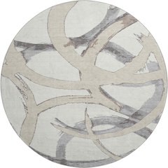 Premium Machine Washable Mayfield AMF1022 Ivory 8' x 8' Round Rug
