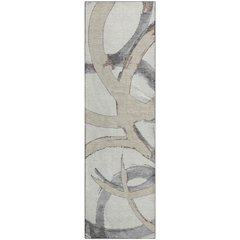 Premium Machine Washable Mayfield AMF1022 Ivory 2'3" x 7'6" Runner Rug
