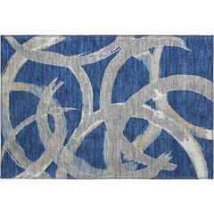 Premium Machine Washable Mayfield AMF1022 Navy 1'8" x 2'6" Rug