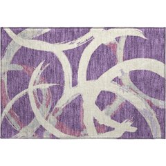 Premium Machine Washable Mayfield AMF1022 Purple 1'8" x 2'6" Rug